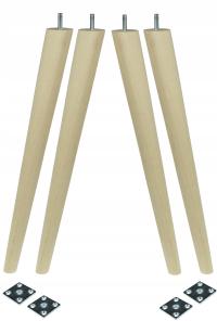 Ноги, Ножки Деревянные сырые 45 см, листовой металл комплект