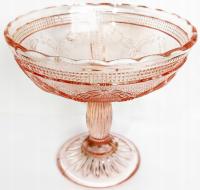 IIRP, Rozalinowa owocarka na nodze wzór nr 2239, Huta Szkła Ząbkowice