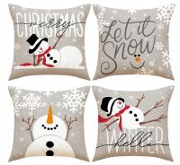 4X POSZEWKA DEKORACYJNA ŚWIĄTECZNA DEKORACYJNA BOŻONARODZENIOWA 40X40 CM