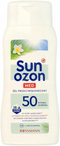 Sun Ozon żel przeciwsłoneczny do opalania do twarzy i ciała SunOzon SPF50