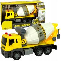 Бетоносмеситель строительный грузовик вращающийся грушевый автомобиль привод светодиодные звуки