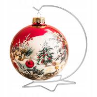 Stojak na bombkę wieszak 12cm srebrny stojaki boże narodzenie ozdoba święta