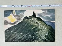 (1007) Pocztówka -Widok na Śnieżkę i Schronisko 1936 r ,pieczęć