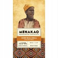 Menakao молочный шоколад 45% с кокосом 75 г