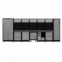 ZESTAW MEBLI WARSZTATOWYCH NUMER 21 (SZARE), 4885x600x1900mm