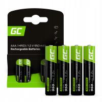4X AAA батареи R3 950MAH зеленые батареи для солнечных ламп палочки