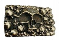 Czaszki skull klamra zapinka z mosiądzu nikiel