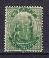 1861-78 Kolonie angielskie Nevis QV Mi 11 *