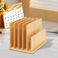 Organizer na teczki, stojak na czasopisma, drewniana tacka na listy, nowoczesny segregator biurowy