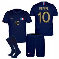 MBAPPE strój piłkarski koszulka spodenki + getry FRANCJA rozmiar 128
