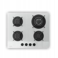 PŁYTA GAZOWA GRZEWCZA DO ZABUDOWY KLARSTEIN 4 PALNIKI 60CM GAZ SZKŁO BIAŁA