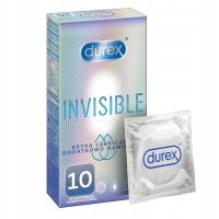 Durex презервативы INVISIBLE REGULAR FIT 10шт тонкий дополнительное увлажнение