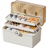 Органайзер, контейнер для лекарств, аптечка, коробка для хранения, двухуровневая коробка для таблеток