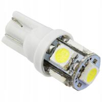 ŻARÓWKA W5W 5X LED 5050 T10 W3W DIODY 3CHIP SMD