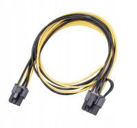 Kabel PCI-E GPU 6 Pin do 6+2 Pin 8 Pin Riser 30cm