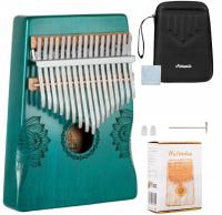 Retropolis kalimba instrument muzyczny drewniany mahoń OCEAN BLUE