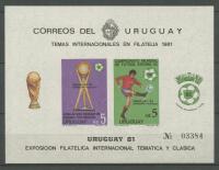Urugwaj** Mi. Blok 51 B Mistrzostwa Świata w piłce nożnej