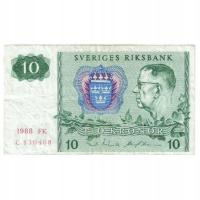Banknot, Szwecja, 10 Kronor, 1988, KM:52e, AU(50-5