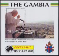 Gambia 2000 BL 472 ** Jan Paweł II Pielgrzymki