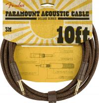 Fender Paramount 10' Acoustic Instrument Cable Brown Kabel gitarowy 3 metry