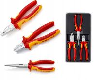 Knipex 00 20 12 zestaw szczypce Safety Pack 3 sztuki izolowane VDE