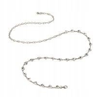 Metalowy damski pasek łańcuszkowy na talię, pas z ogniwami do kostiumu damskiego