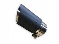 Końcówka Wydechu Okrągła Ścięta Zacisk Obejma Pojazdu Wlot 68mm Wylot 116mm