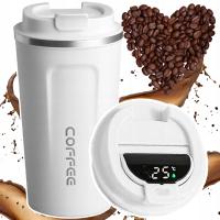 KUBEK TERMICZNY NA KAWĘ HERBATĘ TERMOS 300ML WYŚWIETLACZ EKRAN LCD SMART