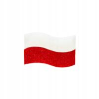 Значок флаг польский белый и красный 2. 5x1. 5cm