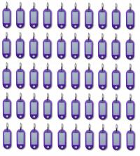 BRELOK identyfikator do kluczy 50szt FIOLETOWY