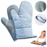 RĘKAWICE KUCHENNE SILIKONOWE ŻAROODPORNE DO PIEKARNIKA KUCHNI KUCHENNA 2SZT