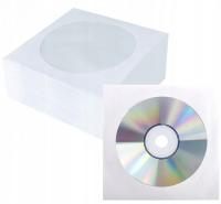 PAPIEROWE KOPERTY KOPERTA CD DVD z okienkiem białe 100szt