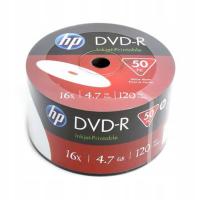 PŁYTY HP DVD-R 4.7GB 50 SZT. DO NADRUKU PRINTABLE