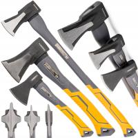 SIEKIERA ROZŁUPUJĄCA TOPOREK ZESTAW SIEKIER 3 EL. CIESIELSKA DO ŁUPANIA