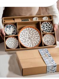 Zestaw do sushi miso japoński chiński dla cztery osób miseczki pałeczki 880