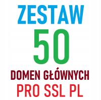 ZESTAW 50 Domen Głównych PRO SSL PL - Linki SEO