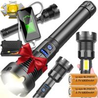 СУПЕР МОЩНЫЙ ТАКТИЧЕСКИЙ СВЕТОДИОДНЫЙ ПРОЖЕКТОР COB ДЛЯ ПОДАРКА