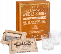 ZESTAW DWIE SZKLANKI WHISKY STONES DOWLONY GRAWER