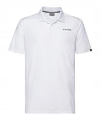 Koszulka tenisowa męska HEAD CLUB TECH POLO Biała L
