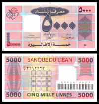 LIBAN 5000 Livres 2004 P-85a UNC