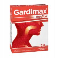 Gardimax Medica lek na ból gardła 24 tabletki do ssania