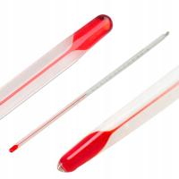 Termometr Szklany BEZPIECZNY PŁYN Pomiar temperatury Bez Rtęciowy długi