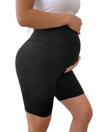 SHEIN SPODENKI CIĄŻOWE MATERNITY CZARNE ELASTYCZNE 36 1GC