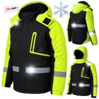 Kurtka -BHP CIEPŁA Kurtka ROBOCZA OCIEPLANA ZIMOWA NOR-63BK