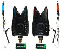 2X электронный сигнализатор укуса 2x свингер светодиодный