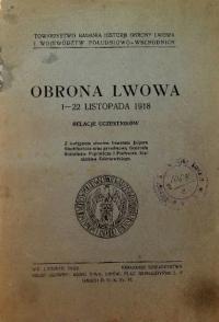 Obrona Lwowa od 1 do 22 listopada 1918 roku 1933 r.