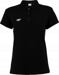 4F женская рубашка поло черная половина хлопок TSD007B r. M