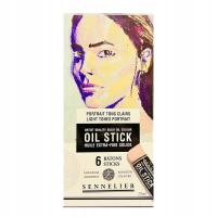 Zestaw 6 oil stik Light tones portrait Sennelier