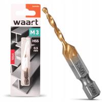 WIERTŁO GWINTUJĄCE HSS DO GWINTÓW M3 GWINTOWNIK