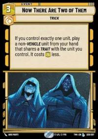 Karta Now There Are Two of Them SWU TWI #225